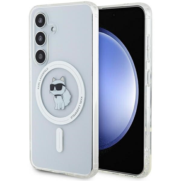 Karl Lagerfeld IML Choupette MagSafe-etui til Samsung Galaxy S24 - gennemsigtig