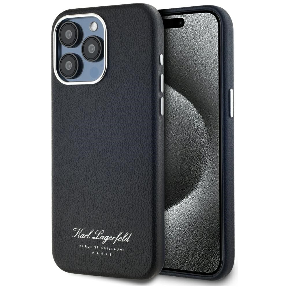Karl Lagerfeld hotel RSG iPhone 15 Pro taske - sort