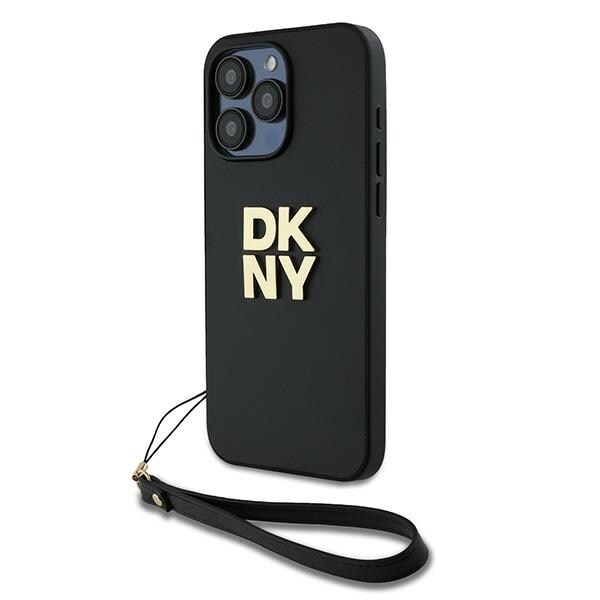 DKNY Håndledsrem Stock Logo etui til iPhone 15 Pro Max - sort