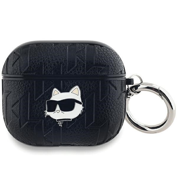 Karl Lagerfeld Monogram Choupette Head-etui til AirPods 3 - sort