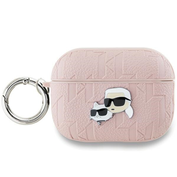 Karl Lagerfeld Monogram Karl & Choupette Head-etui til AirPods Pro 2 - pink