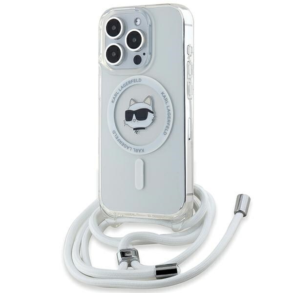 Karl Lagerfeld IML Choupette Head & Cord MagSafe-etui til iPhone 14 Pro Max - gennemsigtig