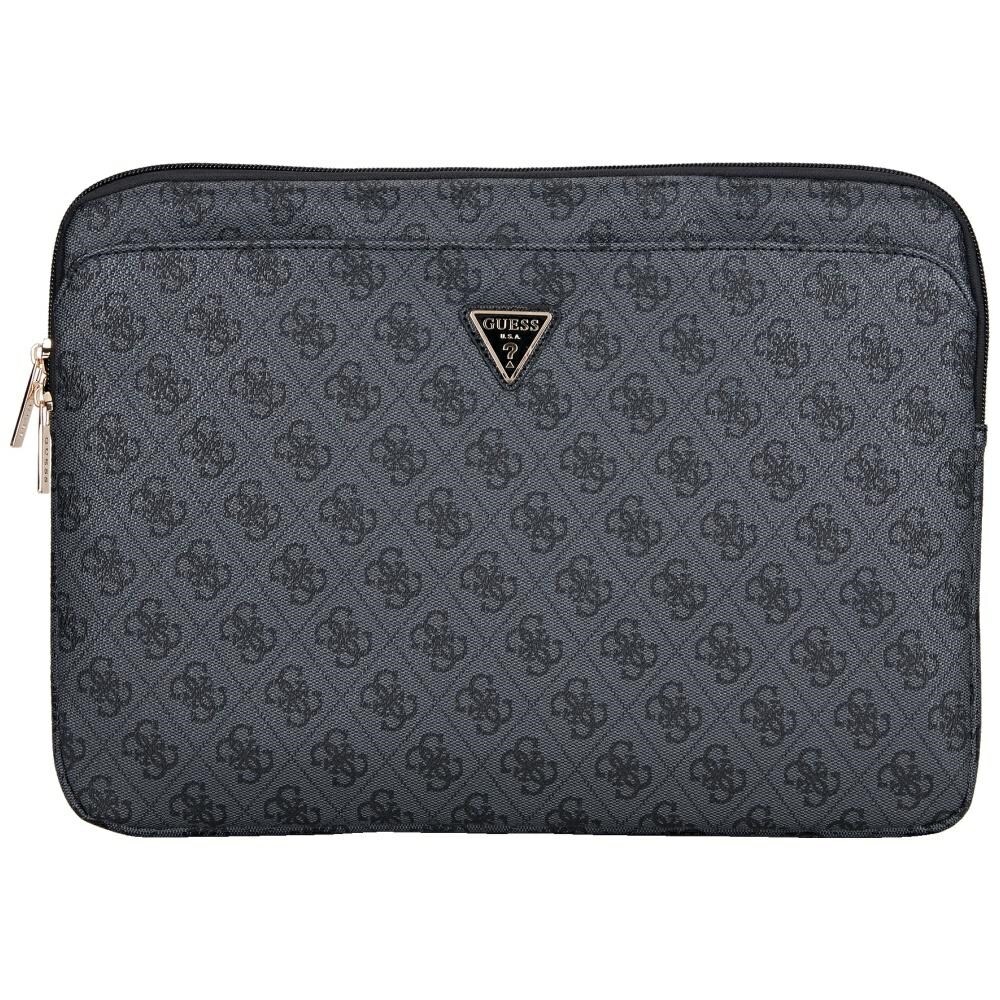 Guess Sleeve 4G Lynlåslomme Triangle Logo 14" Laptop-taske - Sort