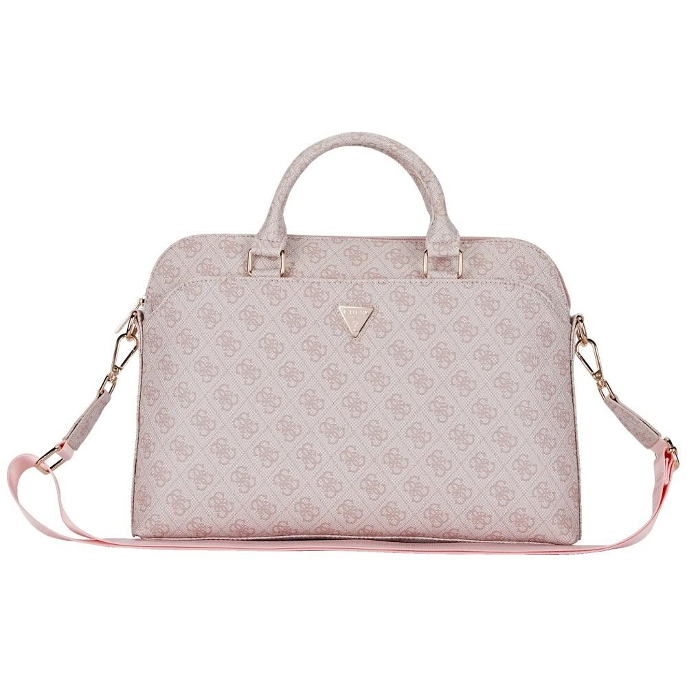 Guess 4G Lynlåslomme Triangle Logo 15" Laptop-taske - Pink