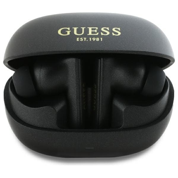 Guess Bluetooth-hovedtelefoner GUTWST88MCTGK TWS + dockingstation sort/sort Capsule Trykt logo