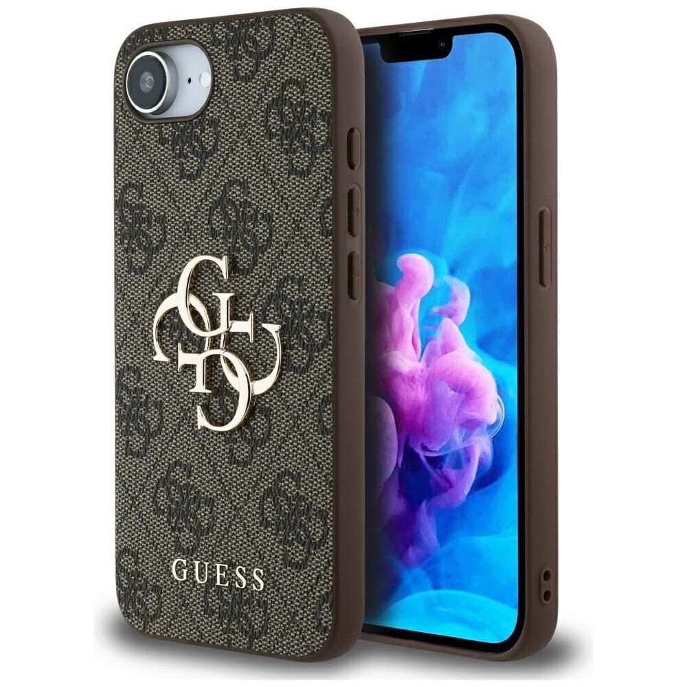 Guess 4G Big Logo Etui til iPhone 16e - Brun