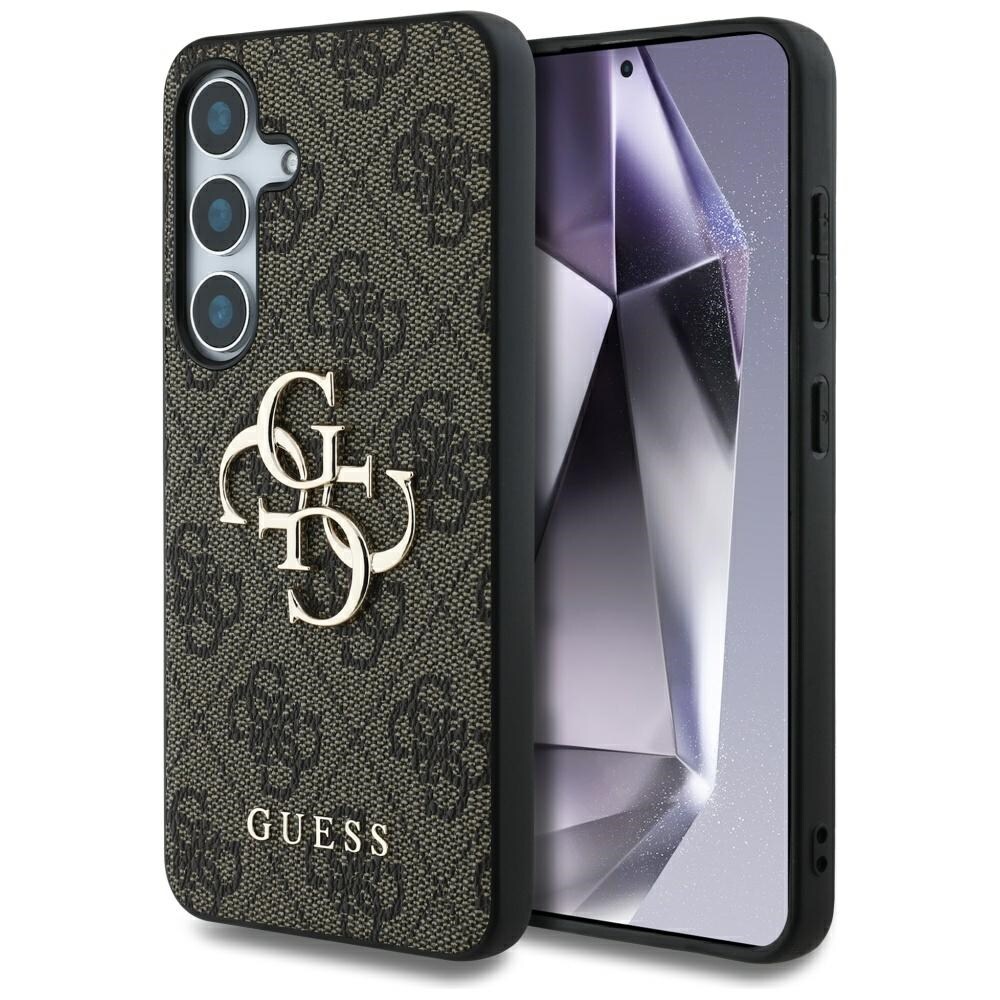 Guess Stort 4G-logo Classic Logotaske til Samsung Galaxy S25 Plus Brun