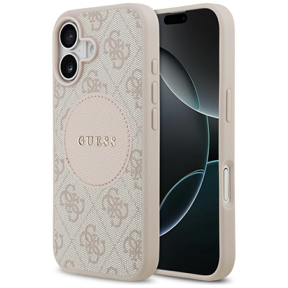 Guess 4G Circle Classic Logo MagSafe-etui til iPhone 17 - Pink
