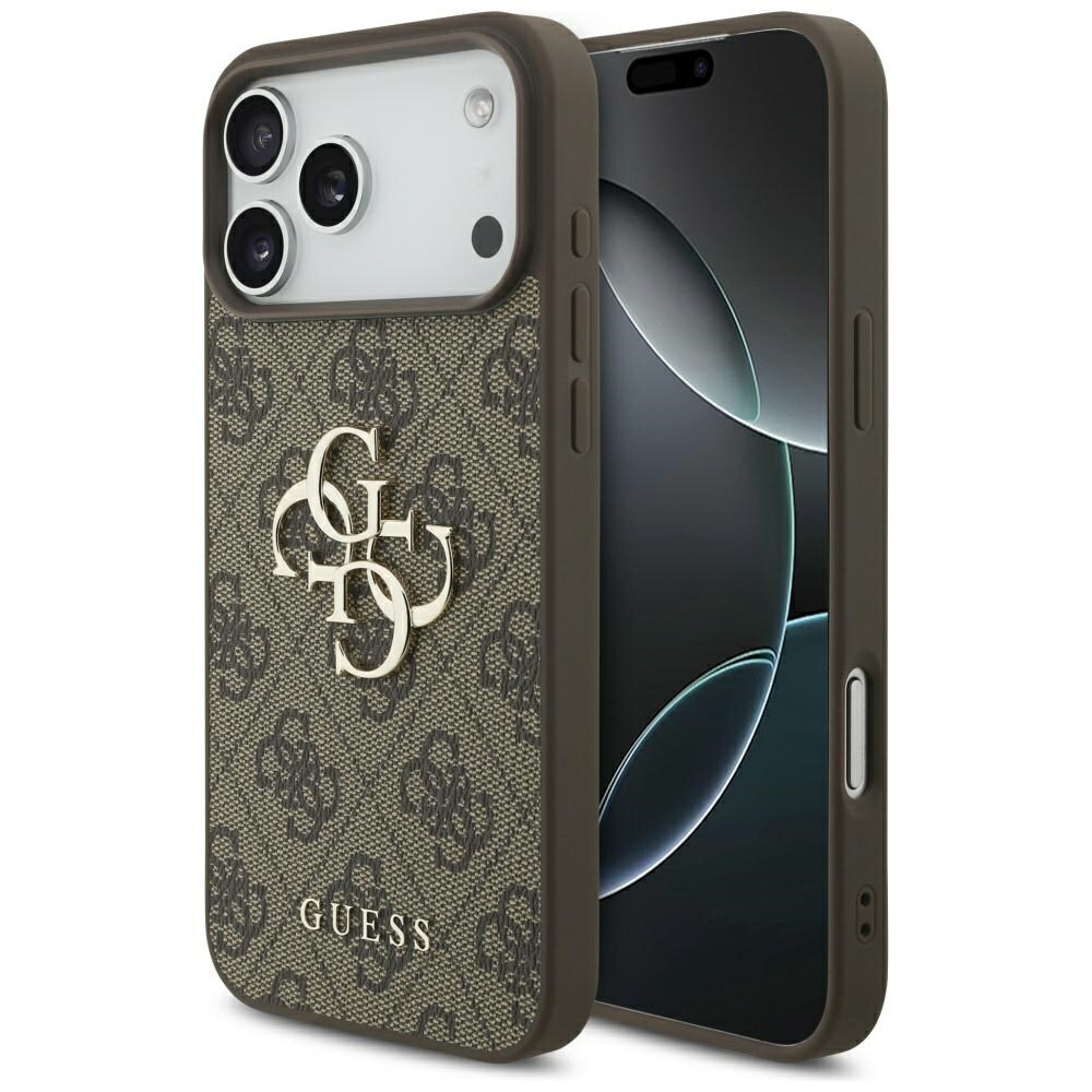 Guess 4G Big Logo Etui til iPhone 17 Pro Max - Brun