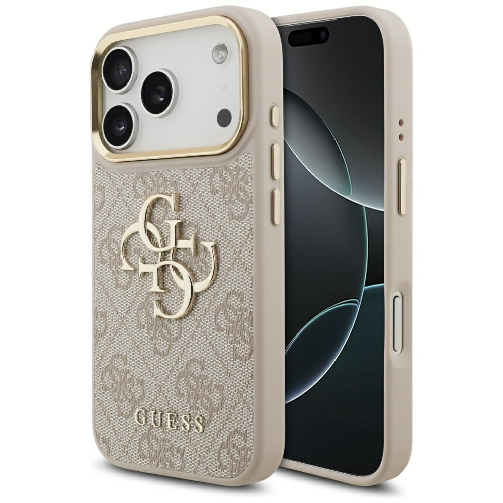 Guess 4G Big 4G Classic logoetui til iPhone 17 Pro - Rose Gold
