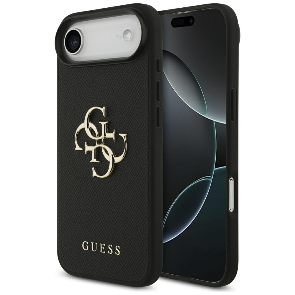Guess Grained Big 4G & Classic Logo etui til iPhone Air - sort