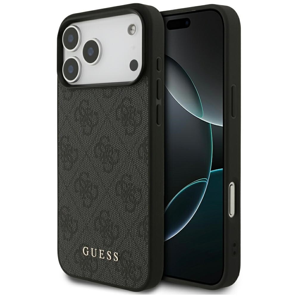 Guess 4G Classic Etui til iPhone 17 Pro Max - Sort