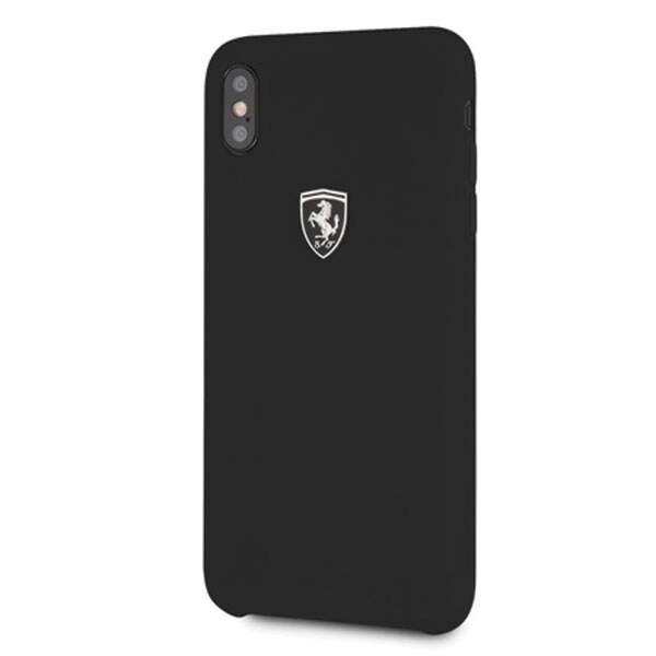 Ferrari Hardcase FEOSIHCI65BK iPhone Xs Max sort/sort Silikone Off track