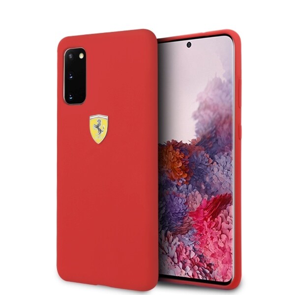 Ferrari Silikoneetui til Samsung Galaxy S20 - Rød