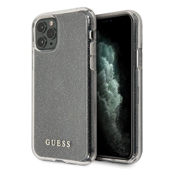Guess GUHCN65PCGLSI iPhone 11 Pro Max sølv/sølv hard case Glitter