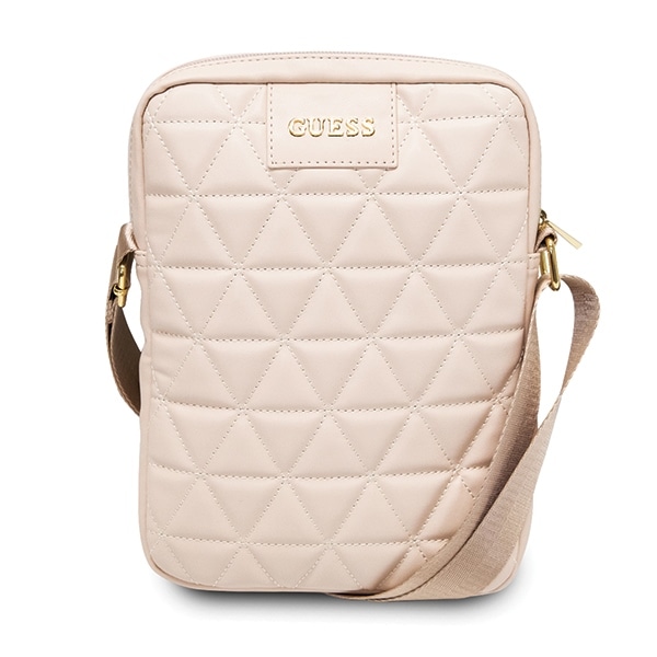 Guess Taske GUTB10QLPK 10" pink/lyserød quiltet tablet-taske