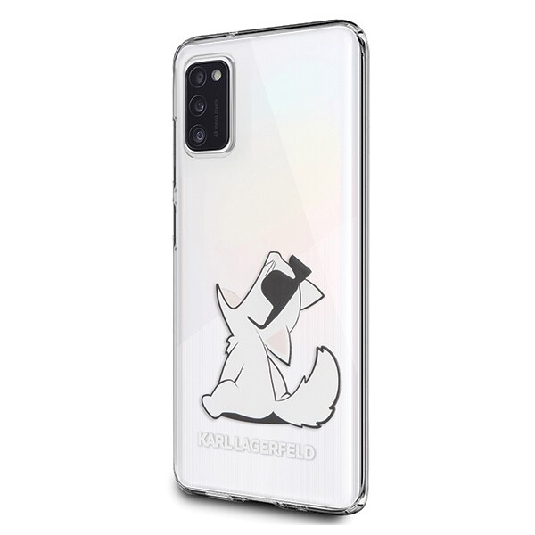 Karl Lagerfeld Choupette Fun Case til Samsung A41 - Gennemsigtig