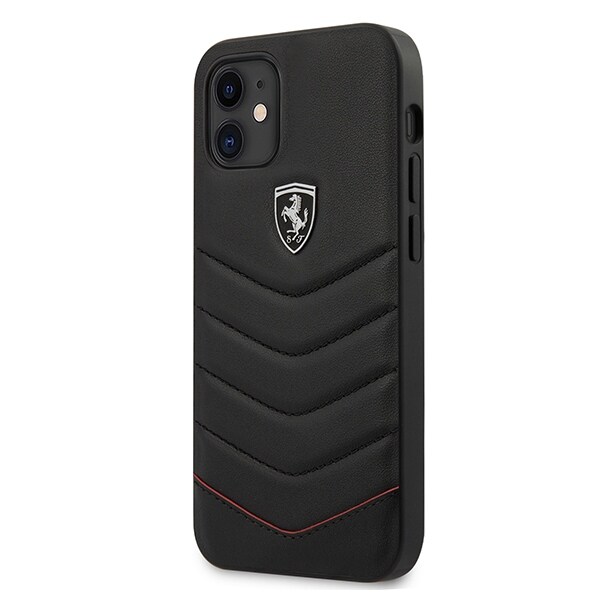 Ferrari FEHQUHCP12SBK iPhone 12 mini 5,4" sort/sort hardcase Off Track Quiltet