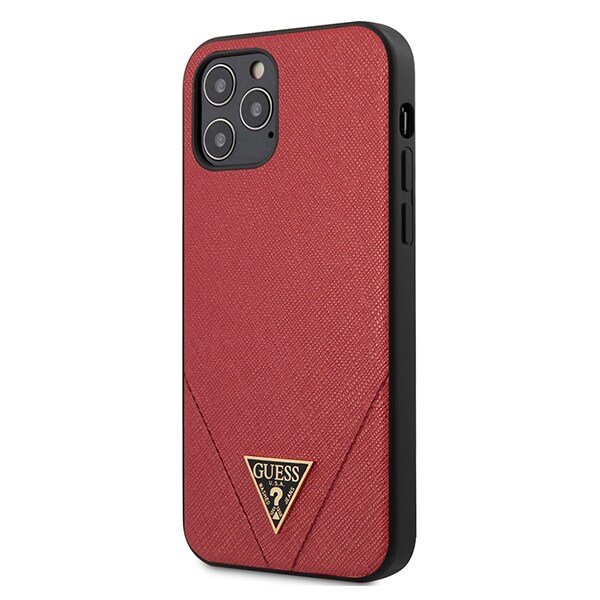 Guess GUHCP12LVSATMLRE iPhone 12 Pro Max 6,7" rød/rød hardcase Saffiano
