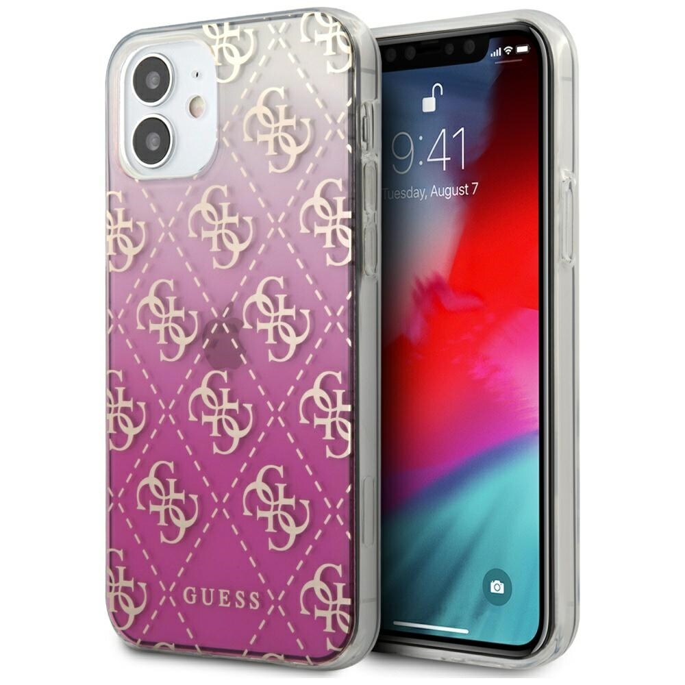 Guess GUHCP12SPCU4GGPI iPhone 12 mini 5,4" pink/pink hardcase 4G Gradient