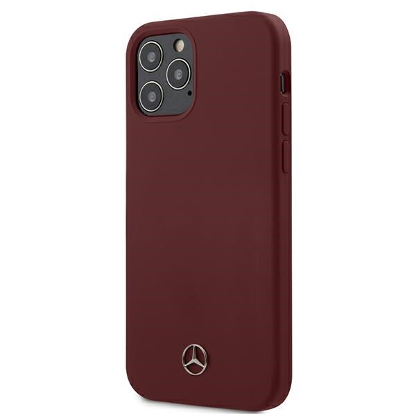 Mercedes Silicone Line-etui til iPhone 12 / iPhone 12 Pro - Rød