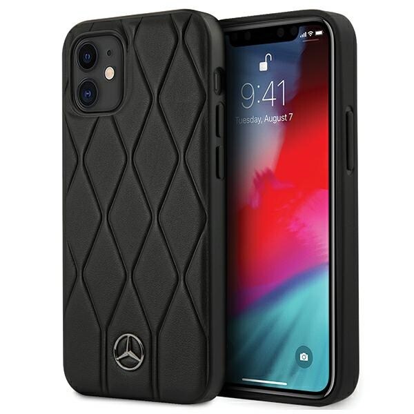 Mercedes Wave Line-etui til iPhone 12 mini - Sort