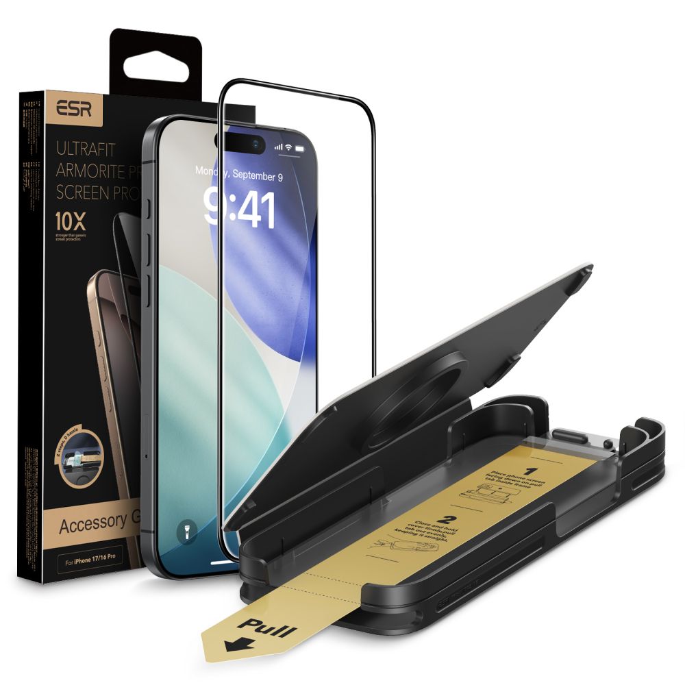 ESR UltraFit Armorite Pro hærdet glas til iPhone 17 Pro Max - Klar