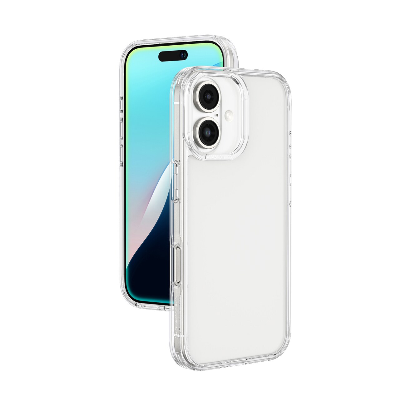 AmazingThing Minimal Case til iPhone 16 Plus Silikoneetui - Transparent
