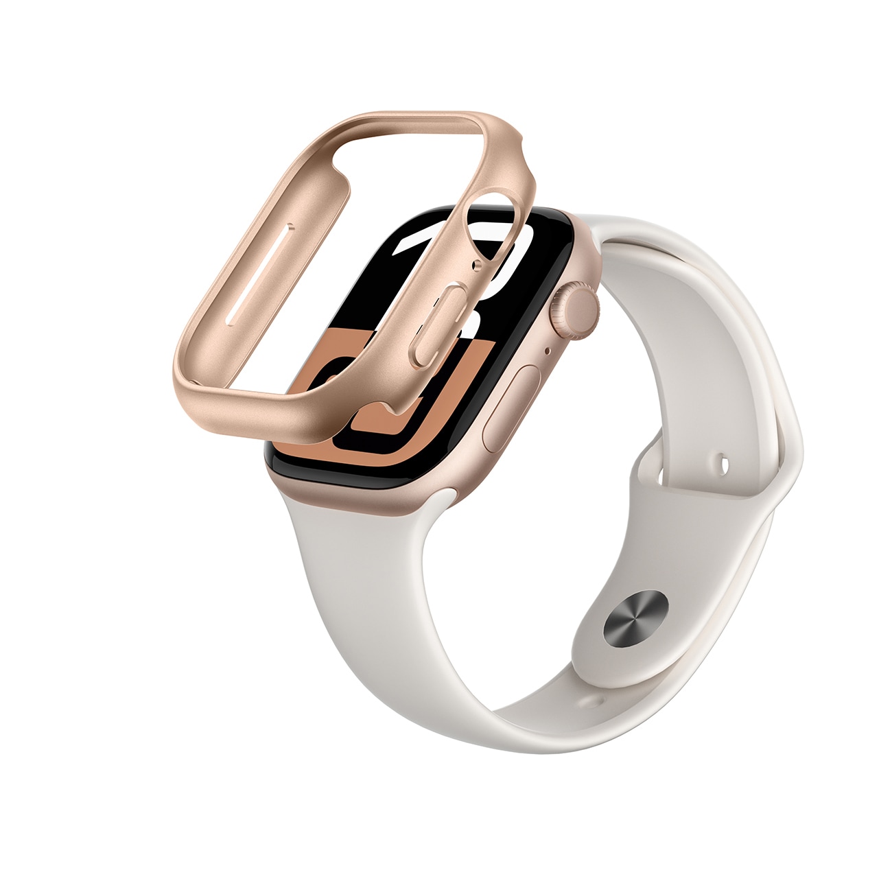 AmazingThing Minimal Case til Apple Watch 46mm - Rose Gold