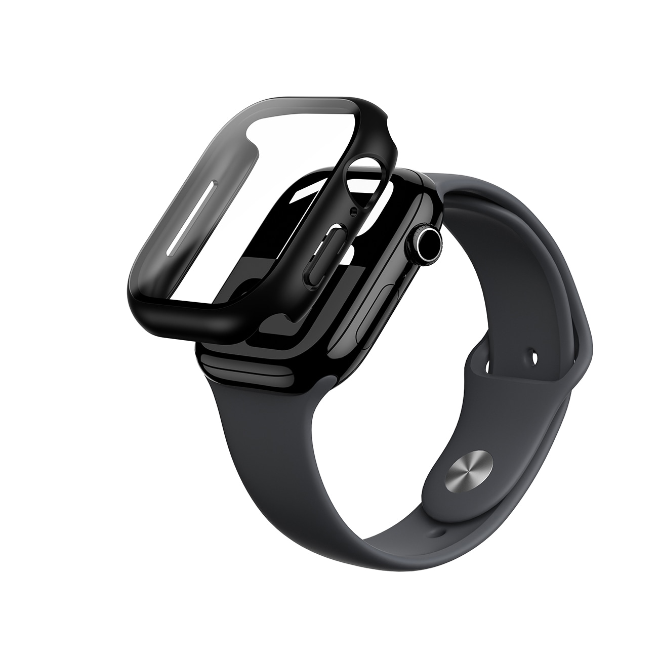 AmazingThing Radix Glass Case til Apple Watch 46mm - Sort