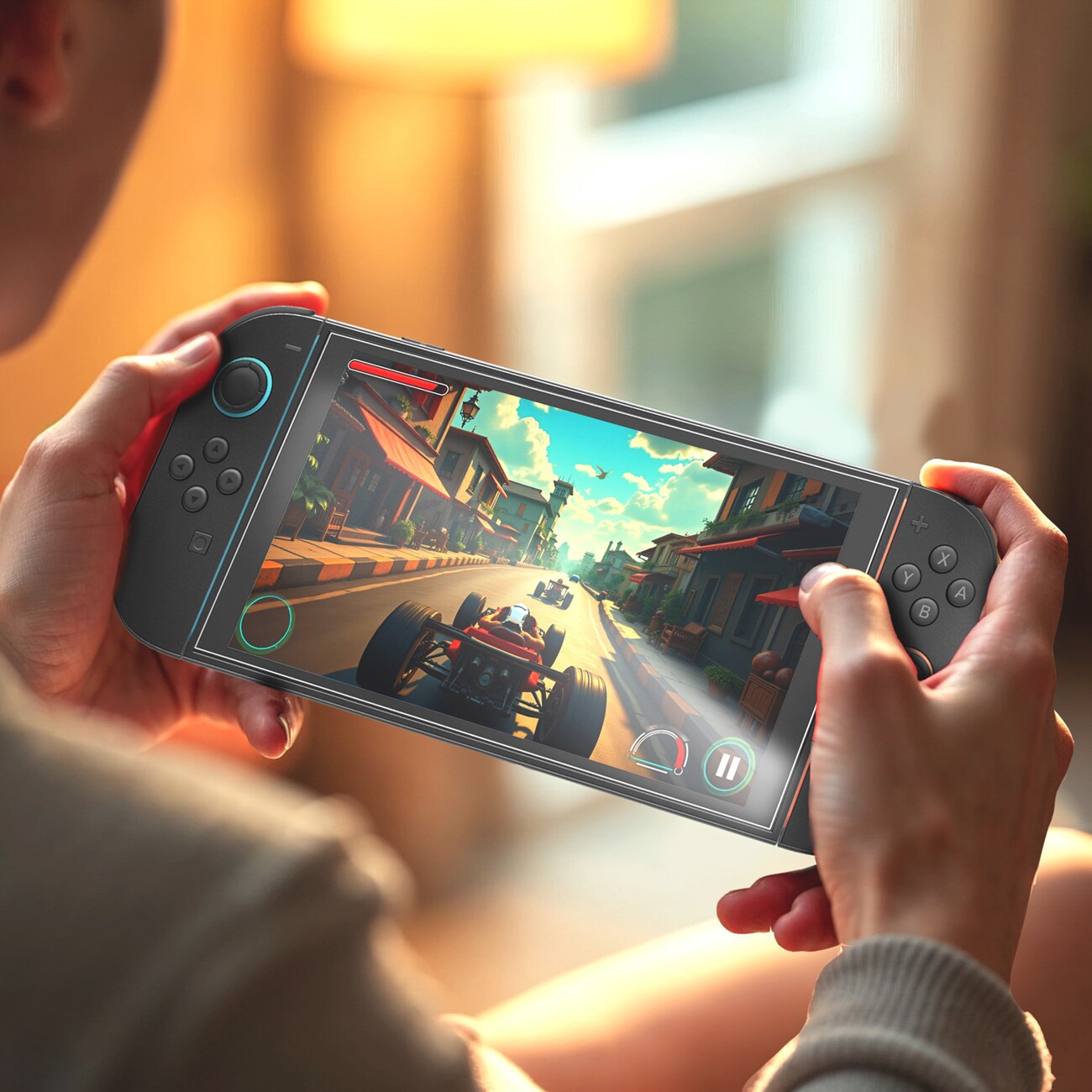 AmazingThing Radix Full Glass hærdet glas til Nintendo Switch 2 (2 stk.)