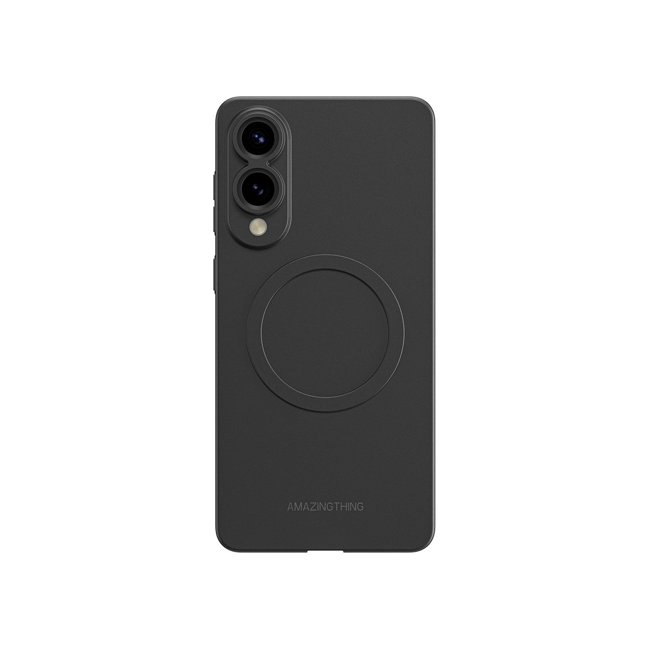 AmazingThing Minimal Air Case med magnetisk ring til Samsung Galaxy S25 Edge - Sort