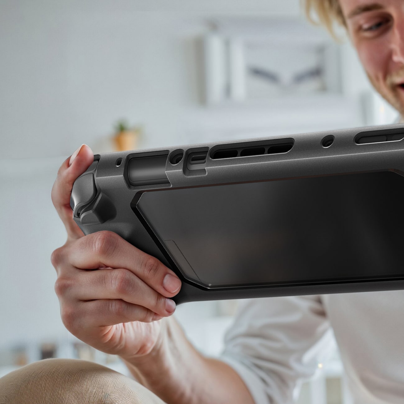 AmazingThing PlayShield Bunker beskyttelsesetui til Nintendo Switch 2 - Sort