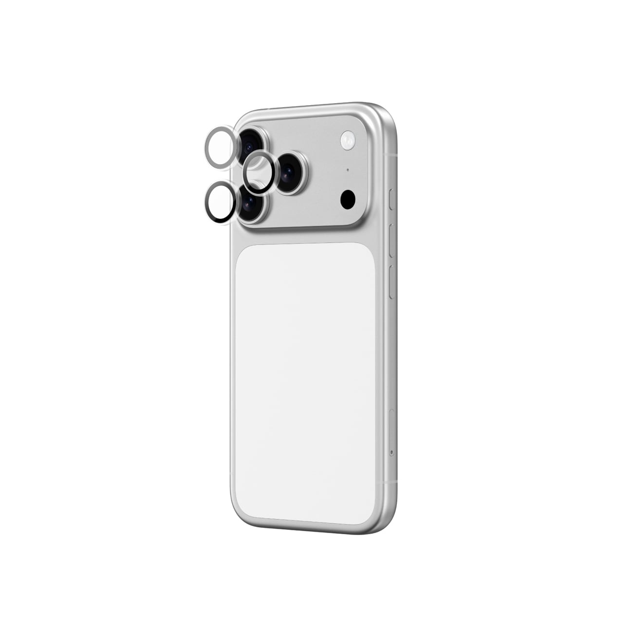 AmazingThing Linseglas til iPhone 17 Pro / Pro Max med sort aluminiumsramme