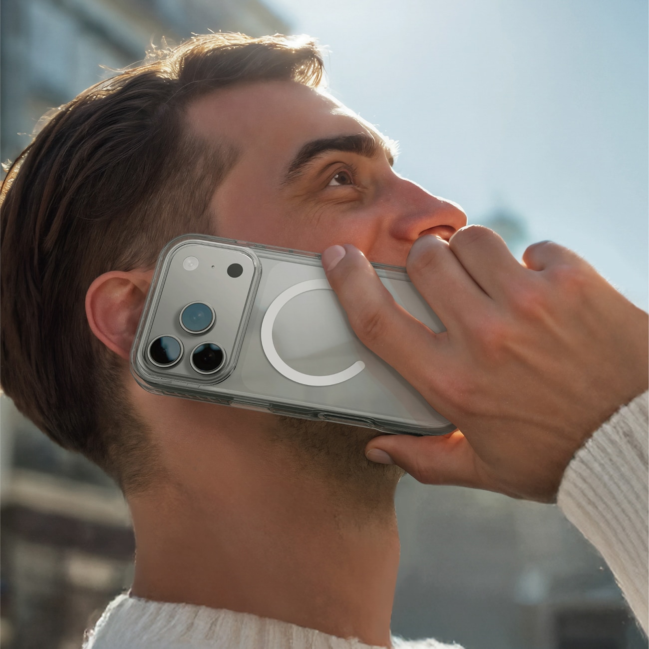 AmazingThing Titan Pro-etui til iPhone 17 Pro MagSafe-kompatibel - gennemsigtig