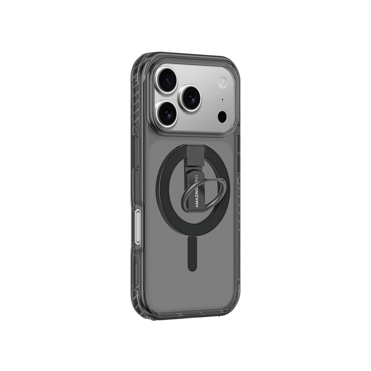AmazingThing Titan Pro Grip Ring Set-etui til iPhone 17 Pro Max Kompatibel med MagSafe - Sort