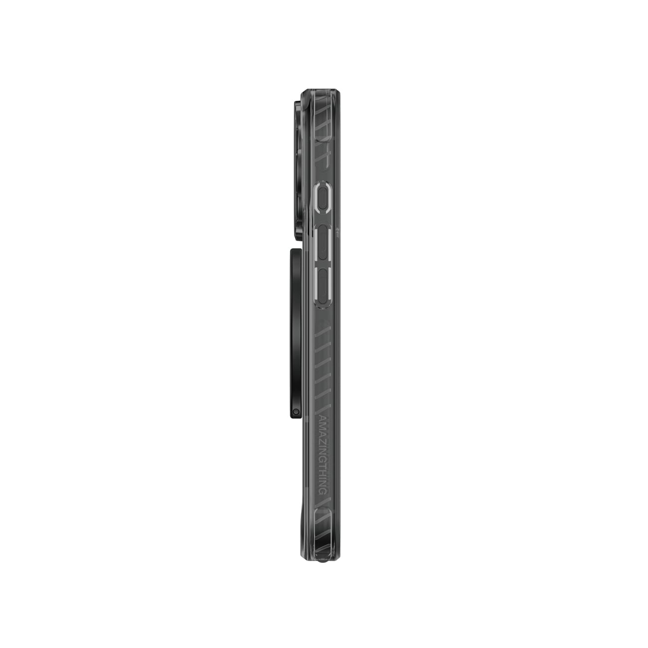 AmazingThing Titan Pro Grip Ring Set-etui til iPhone 17 Pro Max Kompatibel med MagSafe - Sort