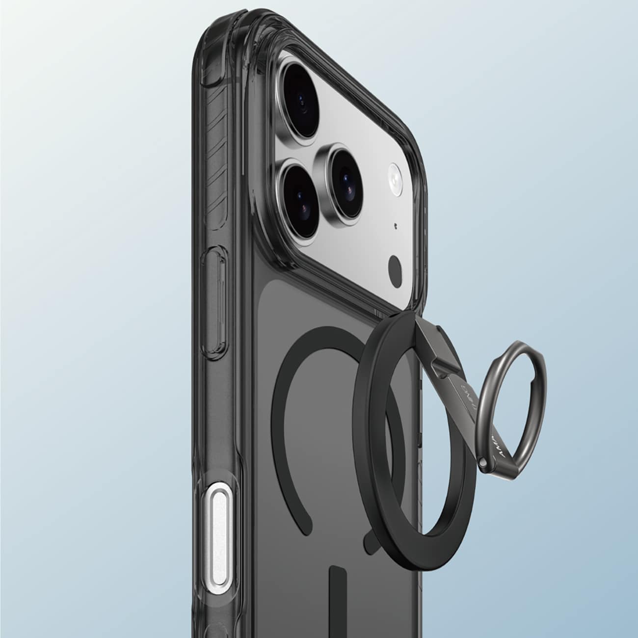 AmazingThing Titan Pro Grip Ring Set-etui til iPhone 17 Pro Max Kompatibel med MagSafe - Sort
