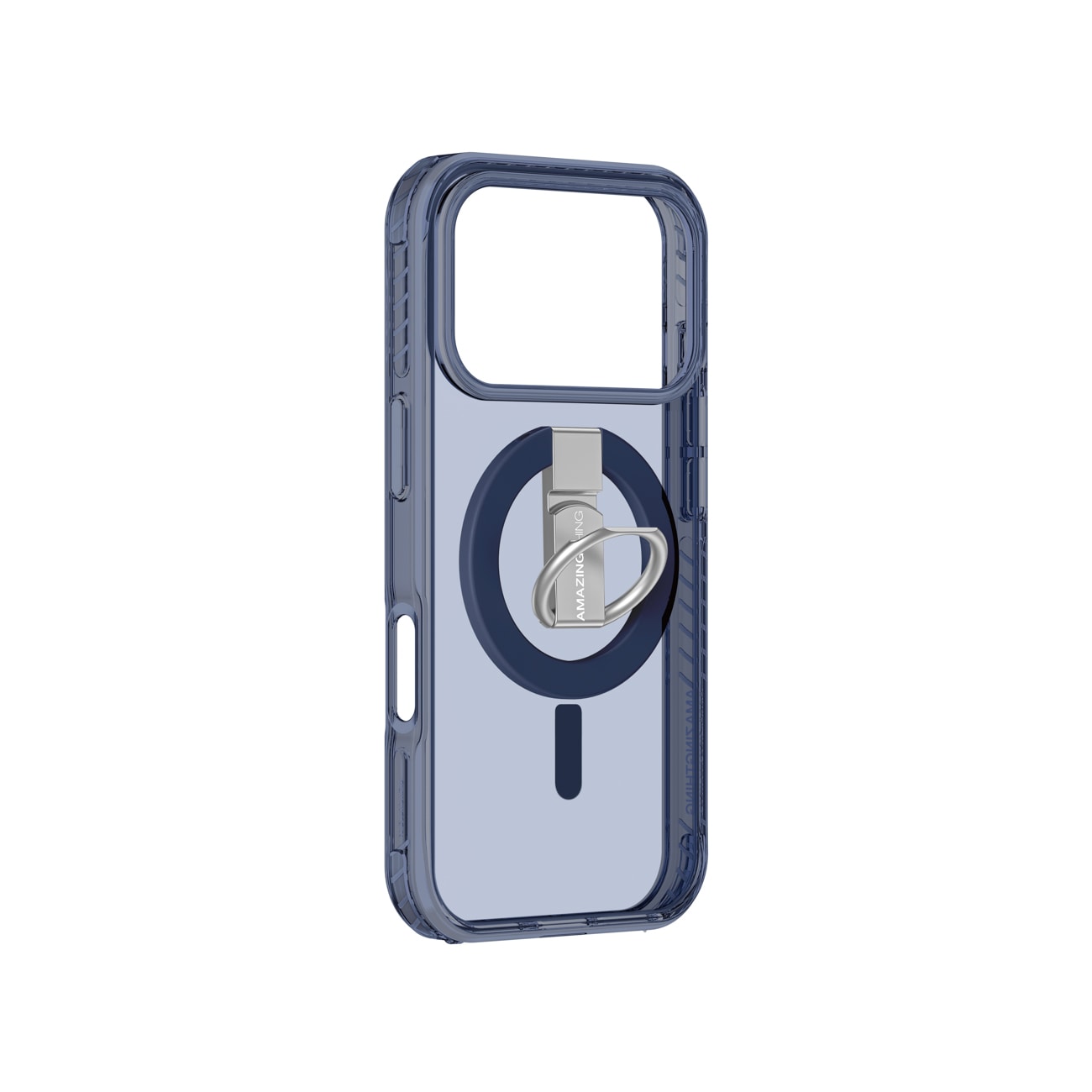 AmazingThing Titan Pro Grip Ring Set-etui til iPhone 17 Pro Max Kompatibel med MagSafe - Blå