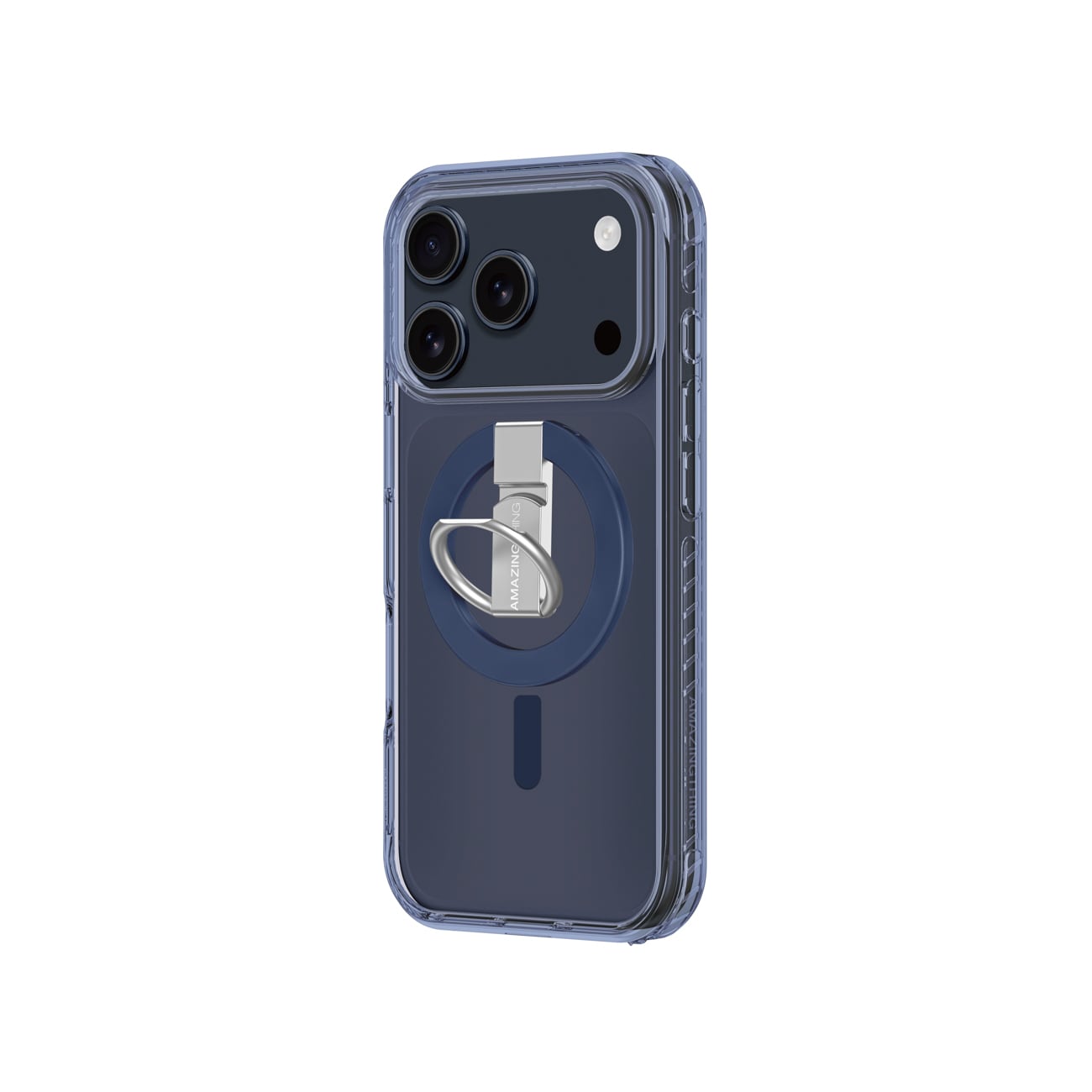 AmazingThing Titan Pro Grip Ring Set-etui til iPhone 17 Pro Max Kompatibel med MagSafe - Blå