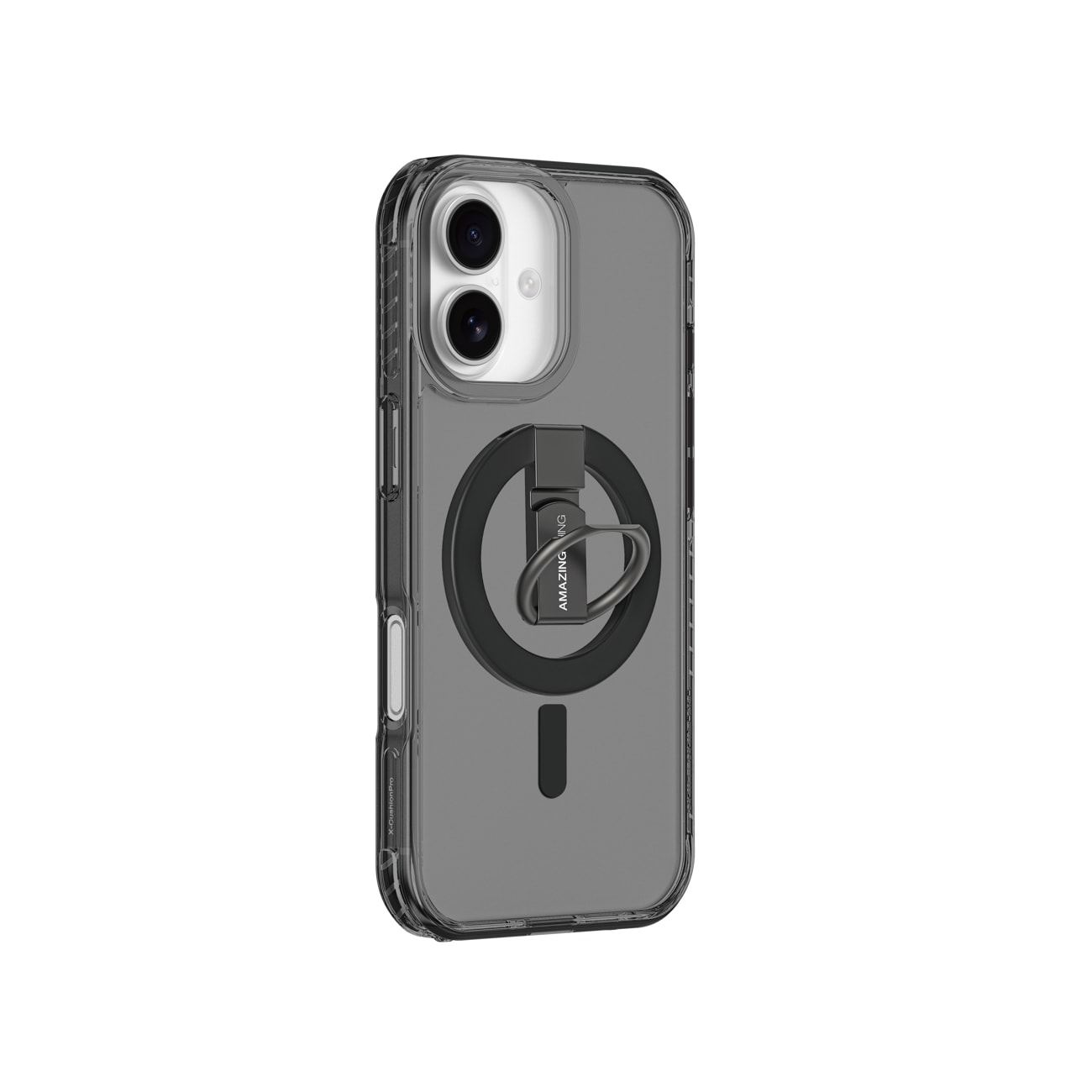 AmazingThing Titan Pro Grip Ring Set-etui til iPhone 17 Kompatibel med MagSafe - Sort
