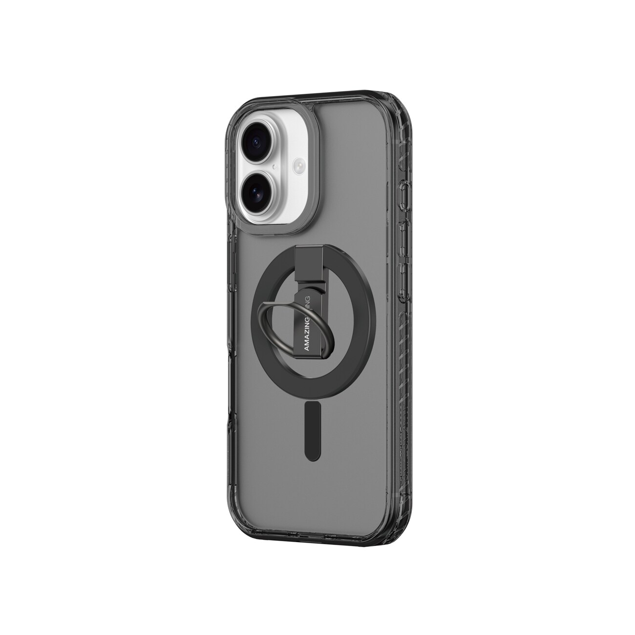 AmazingThing Titan Pro Grip Ring Set-etui til iPhone 17 Kompatibel med MagSafe - Sort