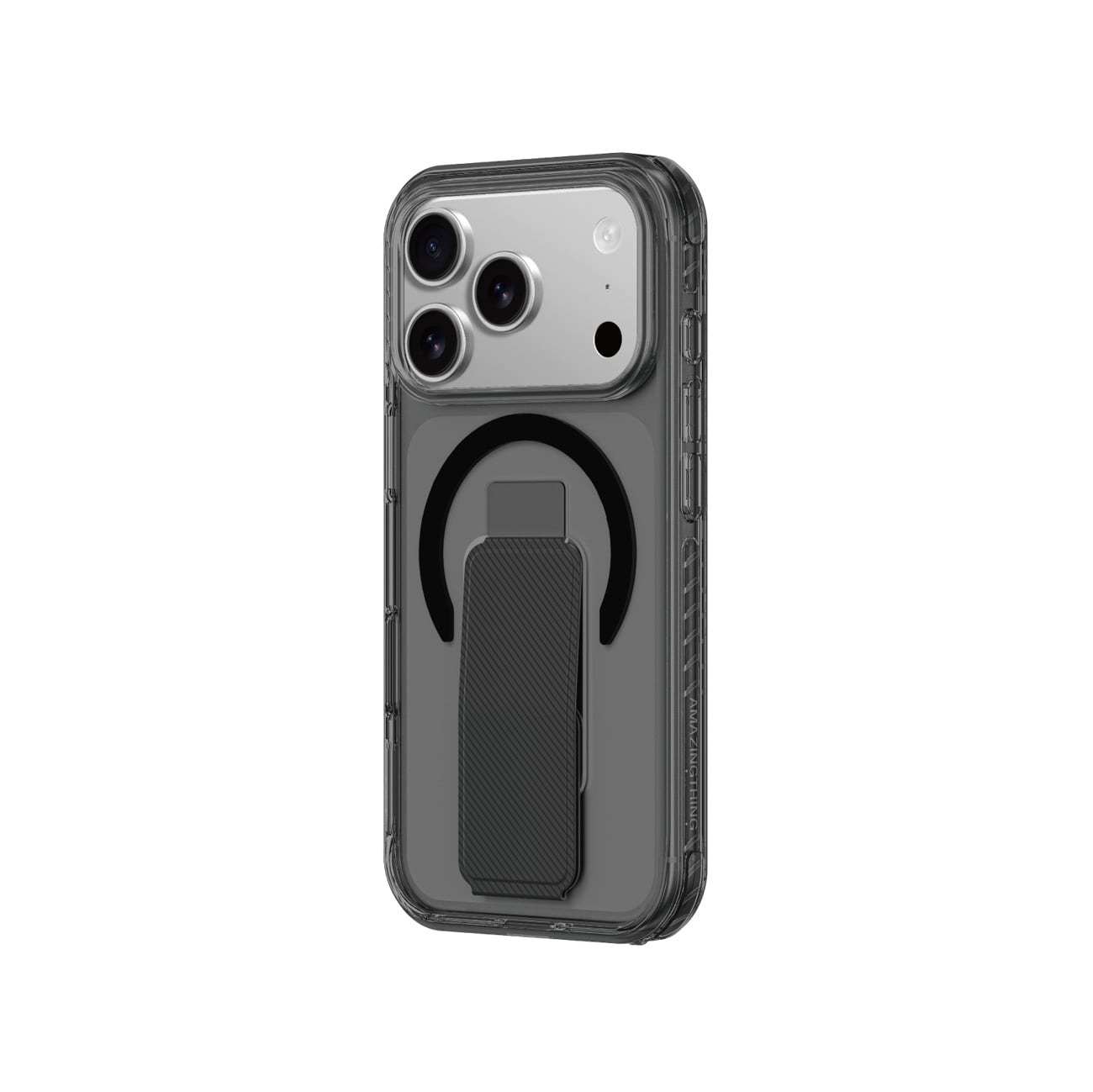 AmazingThing Titan Pro Holder Case til iPhone 17 Pro Max Kompatibel med MagSafe - Sort