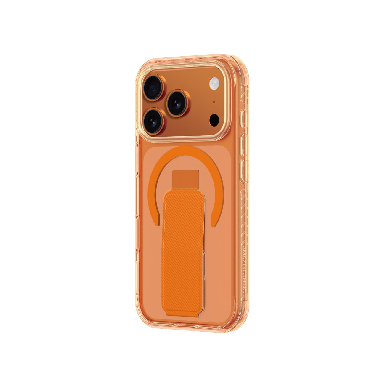 AmazingThing Titan Pro Holder-etui til iPhone 17 Pro kompatibel med MagSafe - orange