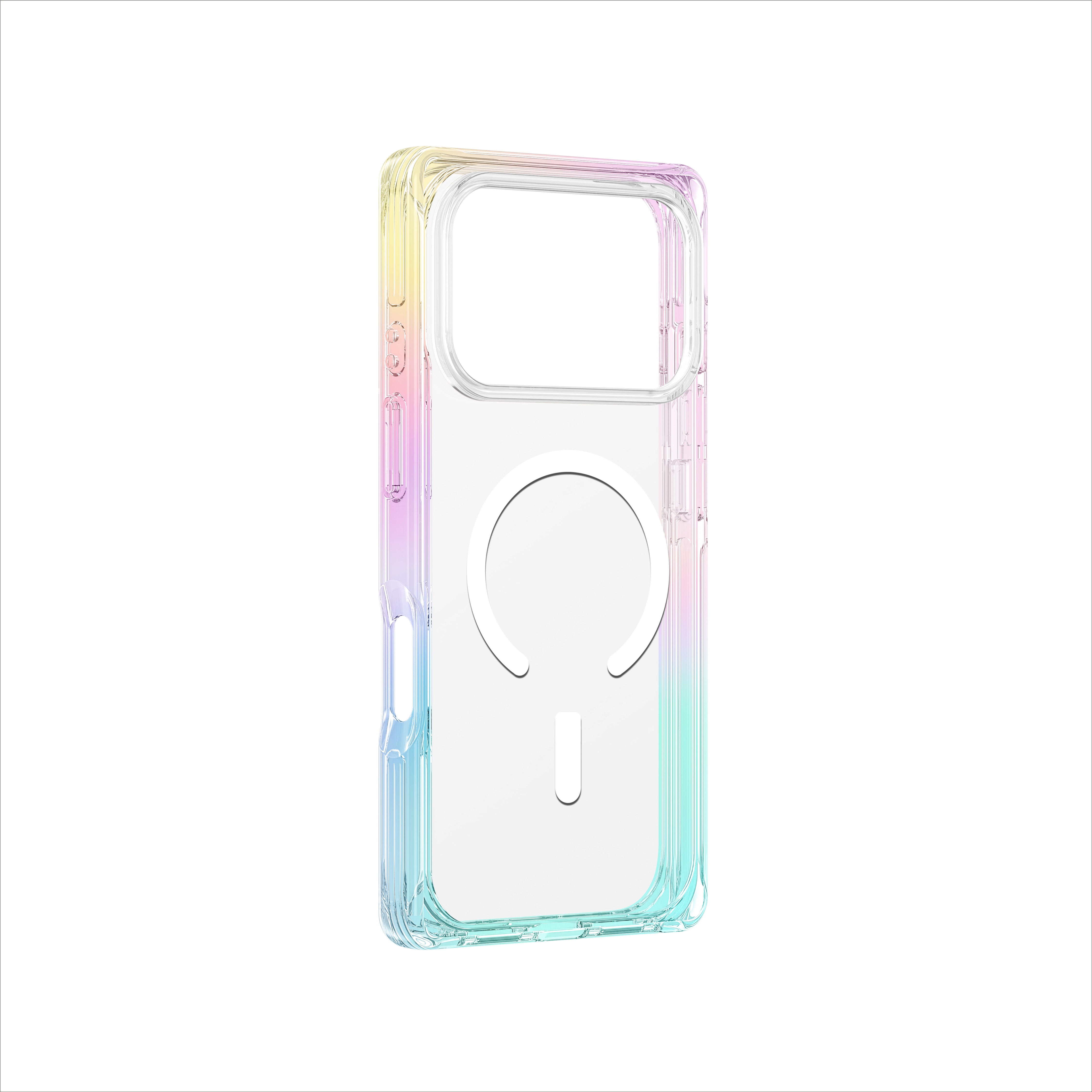 AmazingThing Omni taske til iPhone 17 Pro Max kompatibel med MagSafe - transparent-regnbue