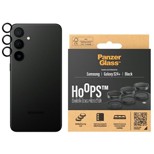 PanzerGlass Hoops Kamerabeskyttelse til Samsung Galaxy S24+ - med sort ramme