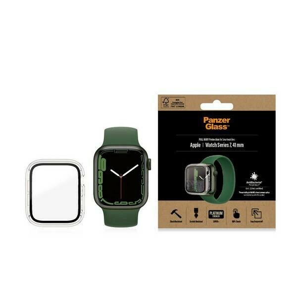 PanzerGlass Full Body-kasse til Apple Watch 7 / 8 41 mm - gennemsigtig