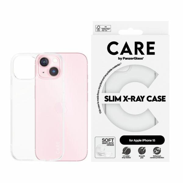 CARE by PanzerGlass Slank røntgentaske til iPhone 15 - Klar