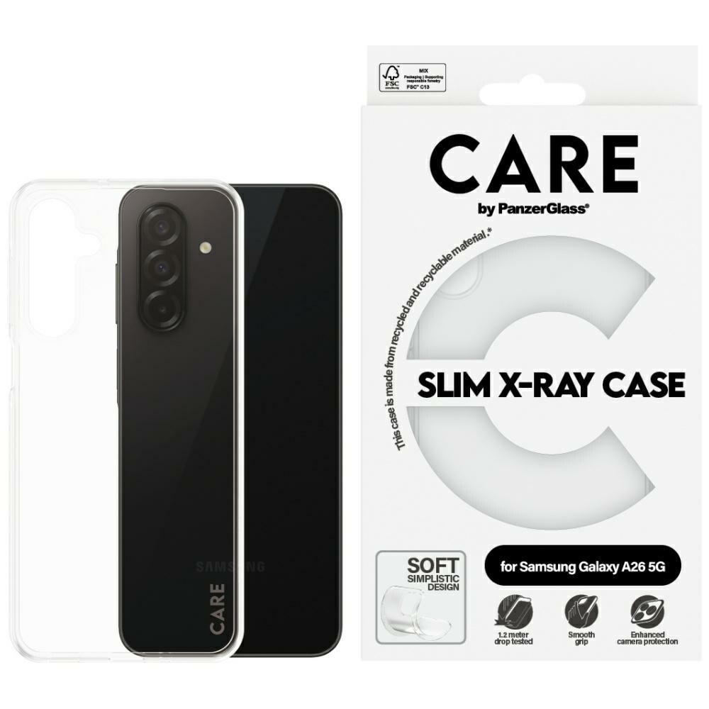 CARE by PanzerGlass Fashion X-Ray-etui til Samsung Galaxy A26 5G - Transparent