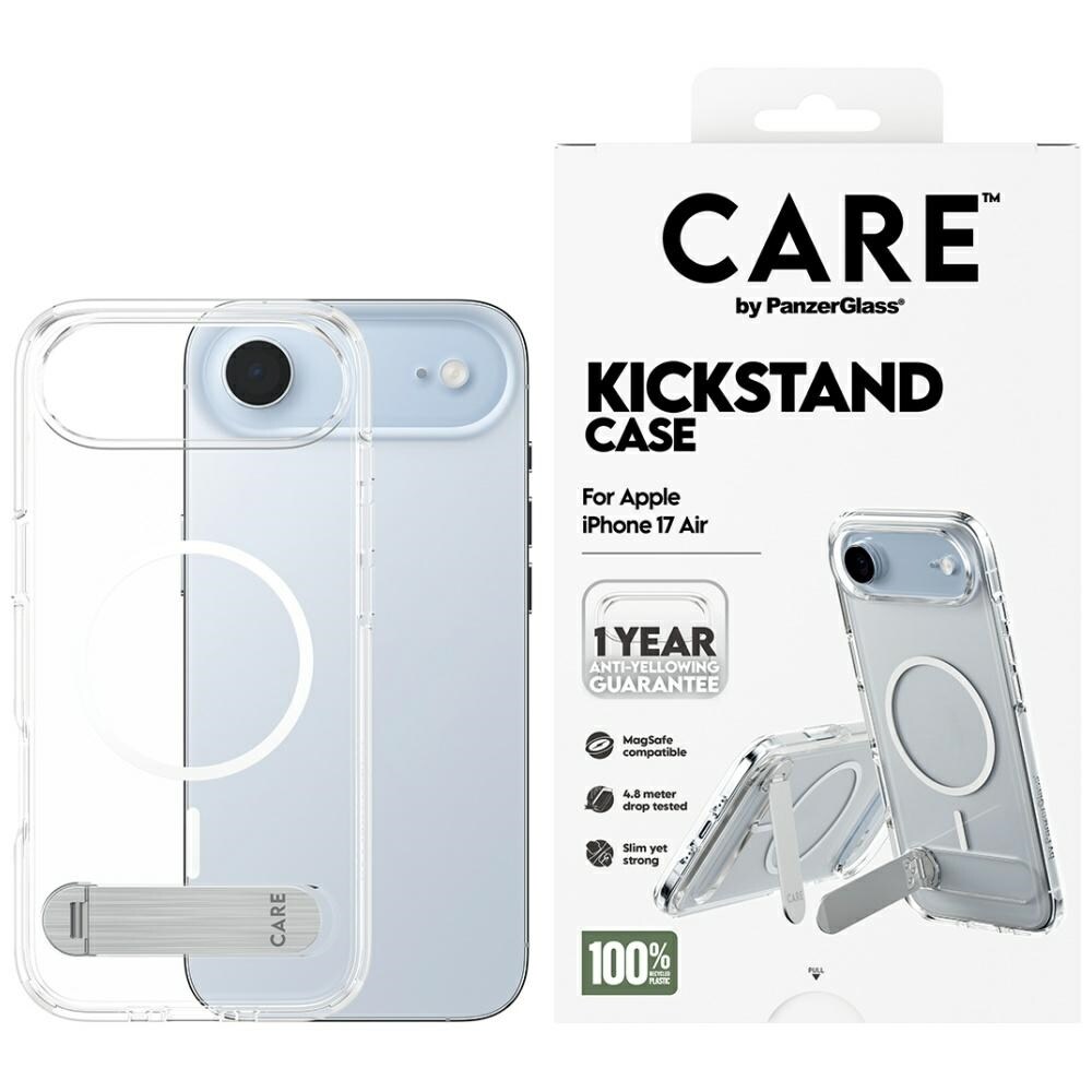 CARE by PanzerGlass Funktionsetui med kickstand MagSafe til iPhone Air - Klar